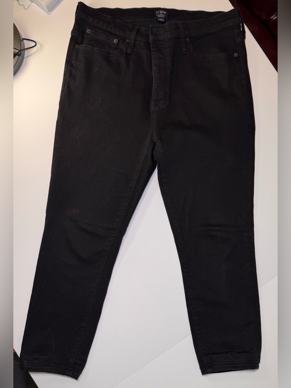 J. Crew High-Rise Skinny Jeans in Black Sz 31